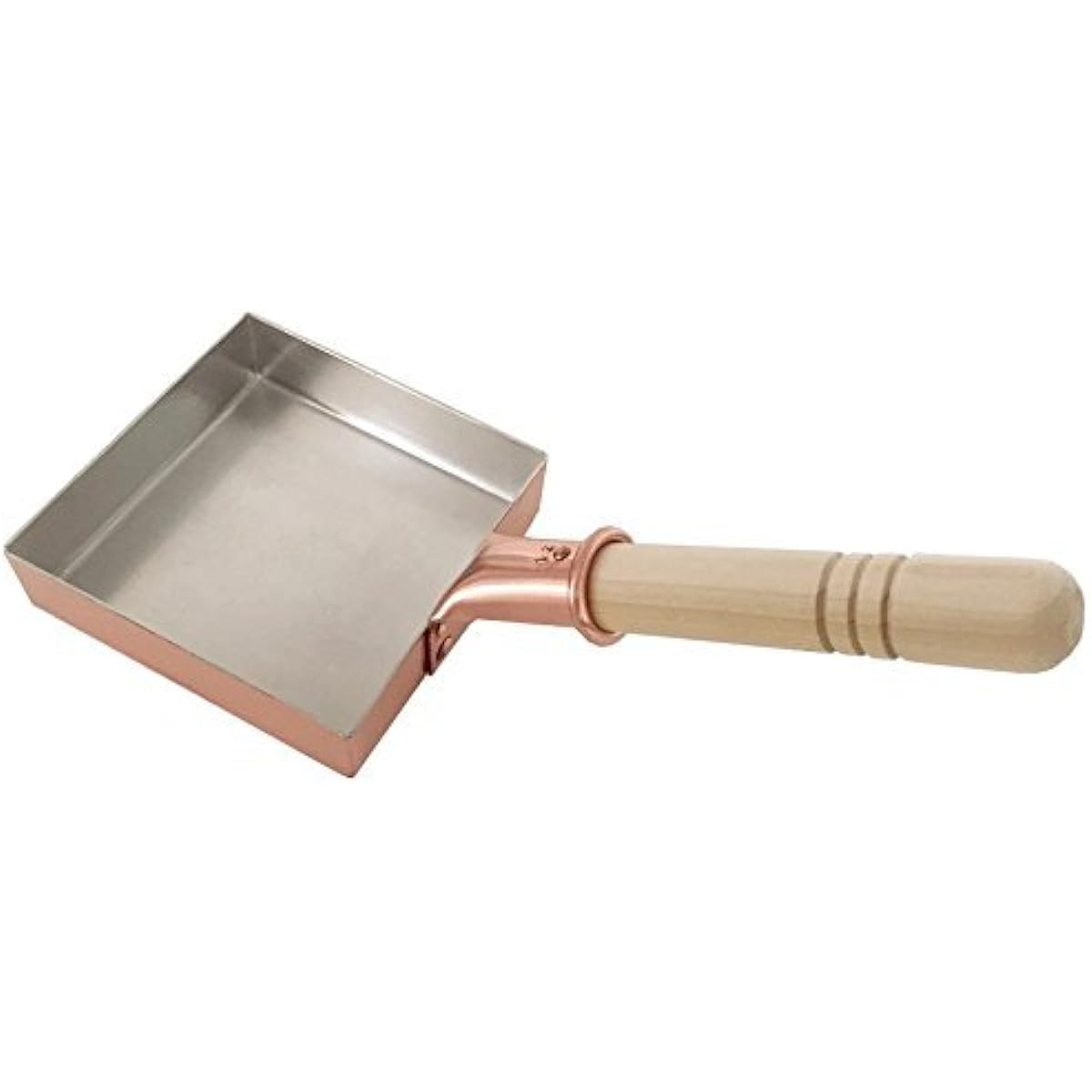 Nakamura Doki Seisakusho Copper Tamagoyaki Pot Mini 10 (10cm x 15cm) Professionally Used Tamagoyaki Frying Pan Frying Pan for Fluffy Eggs Made in Japan
