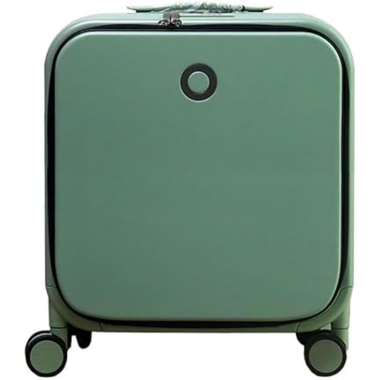 [retoo] zero suitcase 37L carry case carry bag S size aluminum frame type ultra lightweight large capacity quiet front opening front opening double casters 100% polycarbonate shockproof travel business business trip (S (18 inch) olive green)