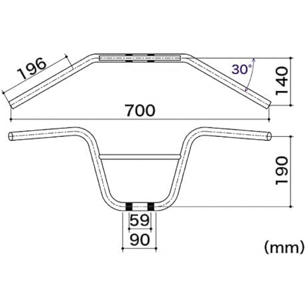 SP Takekawa Handle Racing UP Type Plated 06-01-200