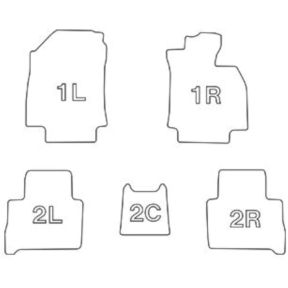 Clazzio Floor Mat 3D Type Set for 1 RAV4 Gasoline Vehicle H31(2019)/4~ Standard Type Black ET-0153 [5CETB0153K]