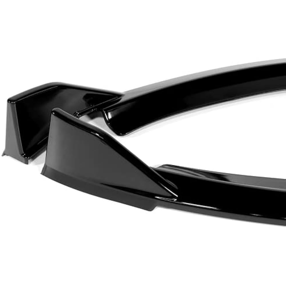 HK5 3 ABS ST style Front bumper lip spoiler Splitter side body kit trim protection 2022 2023 Toyota GR86 compatible (black painting)