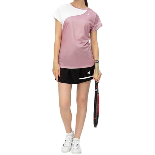 [Le Coq Sportif] T-Shirt Color Switching Game Shirt UV CUT (UPF50+) SUNSCREEN JTA Official Official Short Sleeve Sunscreen Match Practice Women's