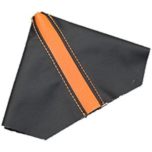 VENUS G'BASE Design Shift Boots Daihatsu Copen LA400K CVT(AT) Car Only Black Leather x Orange Line GSB-011