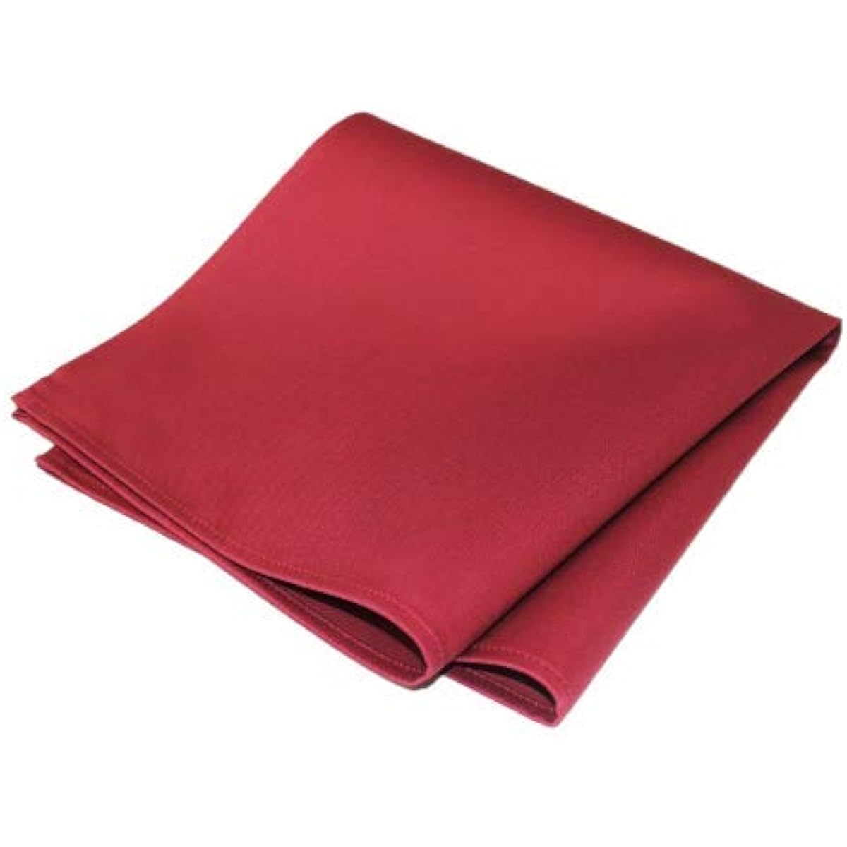 Made in Japan Wine Torsion Table Napkins 100% Cotton 51 x 51 Satin Plain (Wine Red, 10 pieces)
