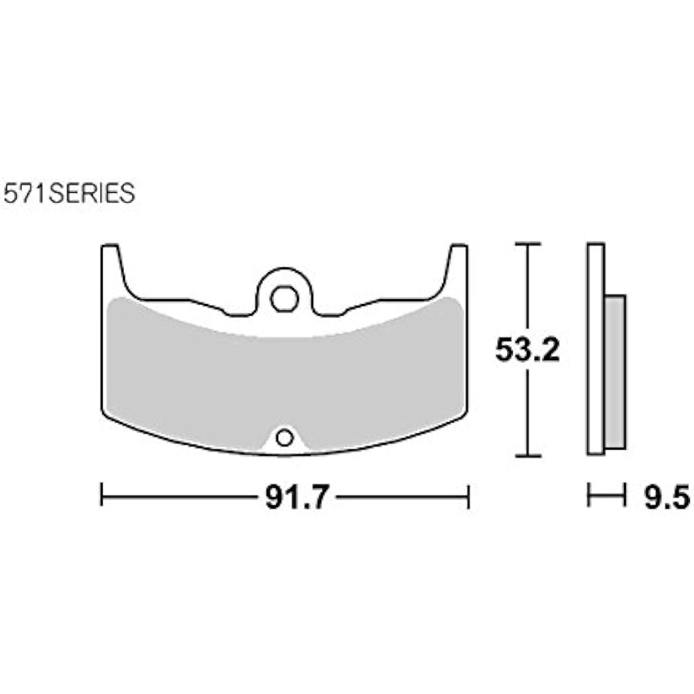 KITACO SBS Brake Pad 571HF Ceramic VF400F NV400SP CBX400F Integra etc. 777-0571000