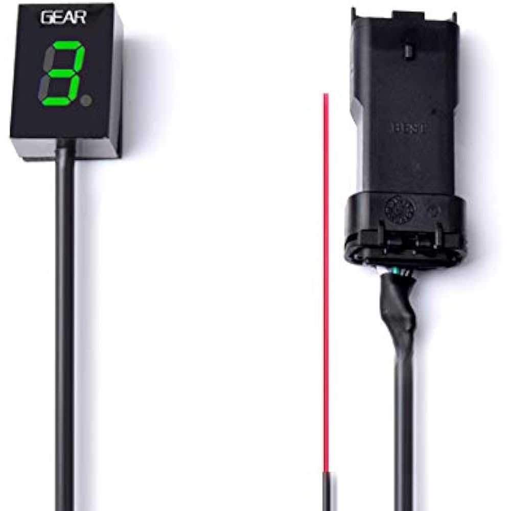 Ducati Superbike 848 2008-2013 Superbike 1098 2007-2009 Superbike 1198 2009-2019 Motorcycle Shift Indicator Gear Eye Waterproof 1-6 Level LED Digital Display (Green, Indicator)