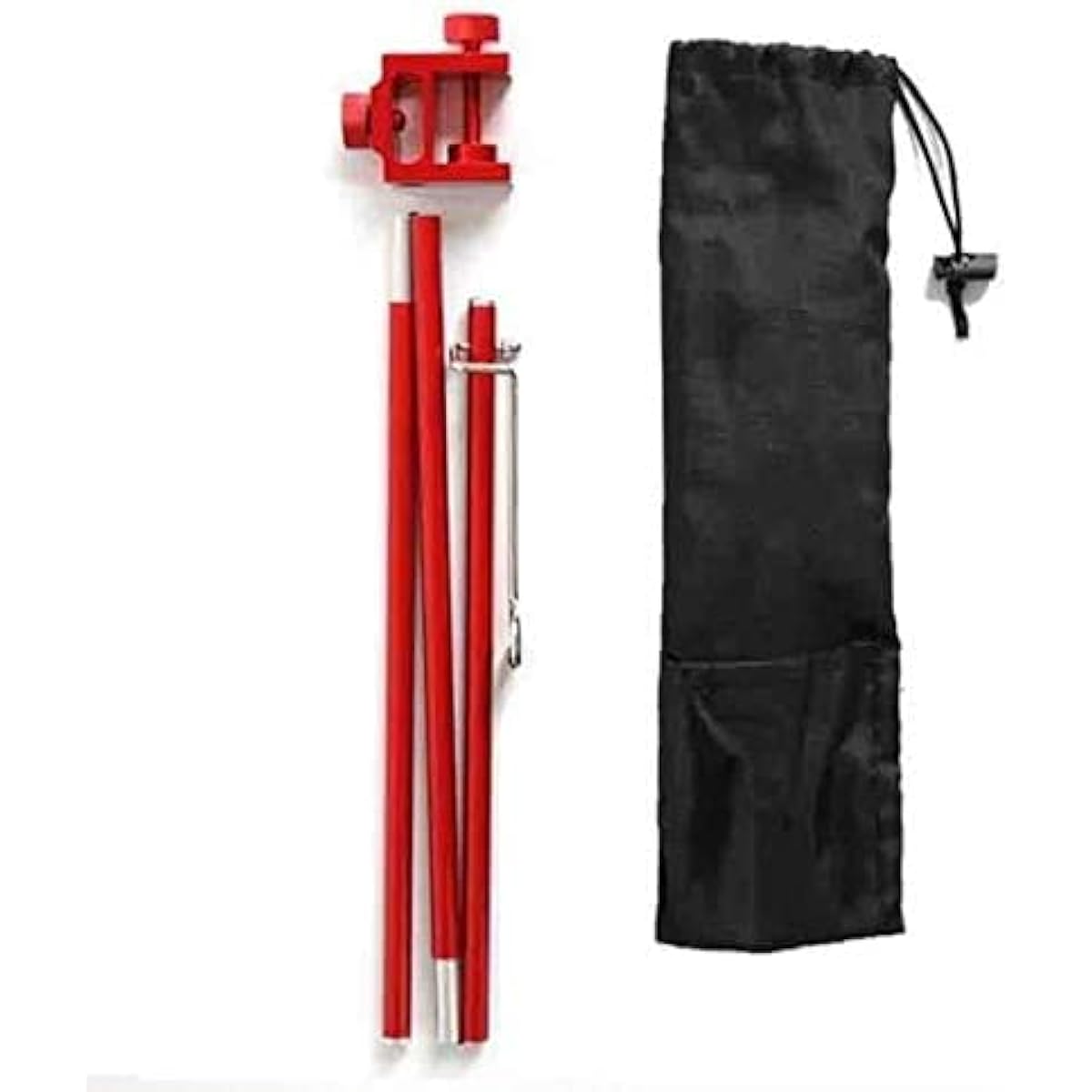 Lantern Pole Lantern Stand Clamp Type Lantern Hanger Camp (Red)