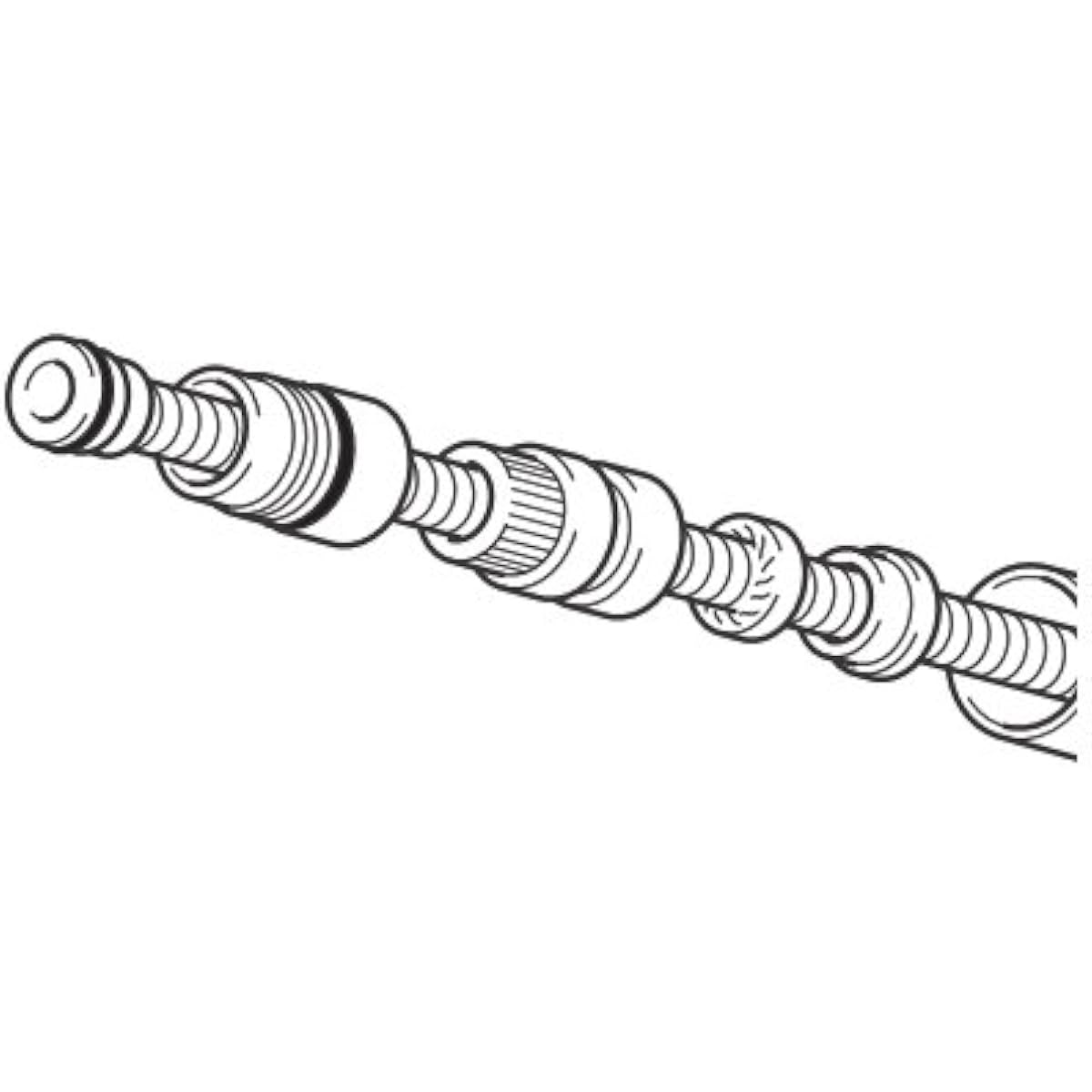 ●[HC188BGG7B] KVK faucet fittings Old MYM product Shower hose cable for FB273GK7B-101