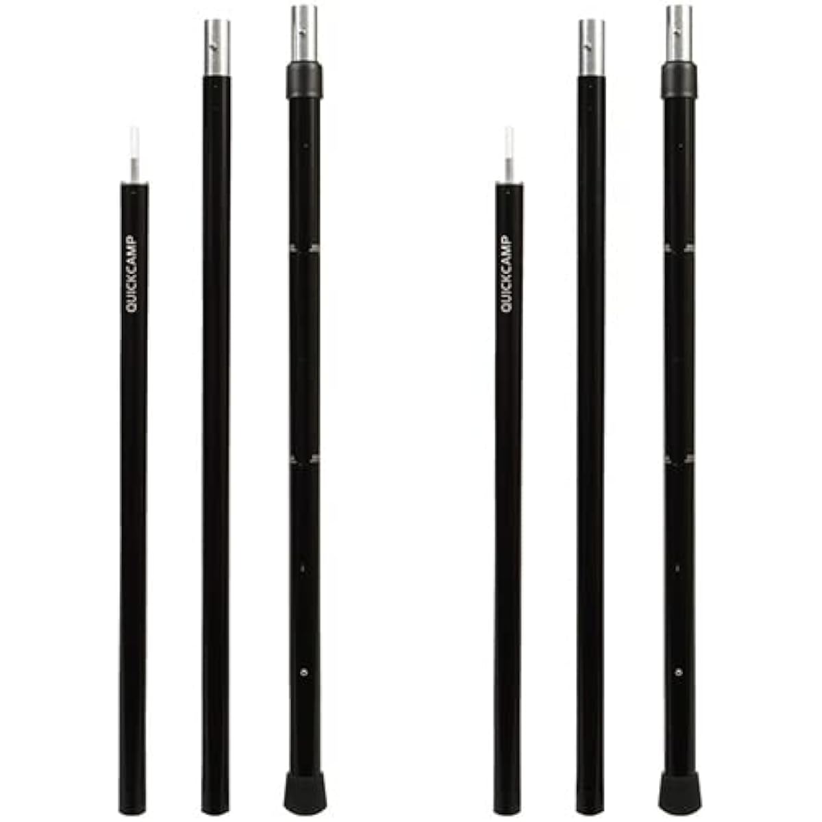 [Quick Camp] Set of 2 aluminum poles for tents and tarps QC-AP250