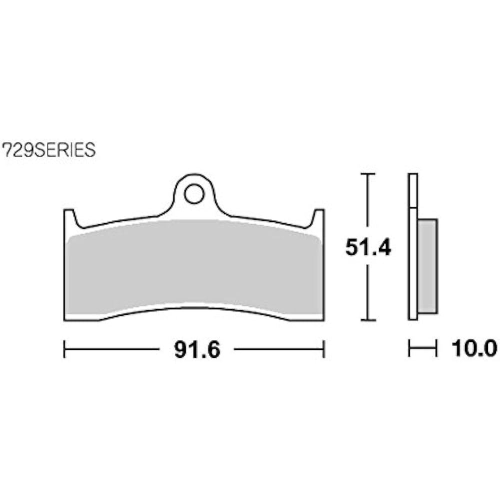 KITACO SBS Brake Pad 729DC Dual Carbon YZF750R7 OW02 Race Kit Nissin Caliper Performance Machine Caliper 777-0729081