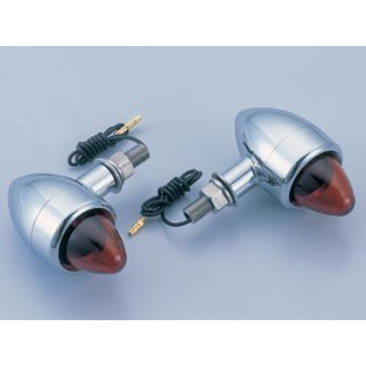 POSH Neo Chopper Turn Signal Kit Sportster (~'08) Plated/Smoke 881582