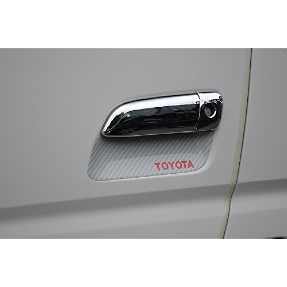 Toyota Twill Weave White Hiace Carbon Pattern Door Knob Potting Seal