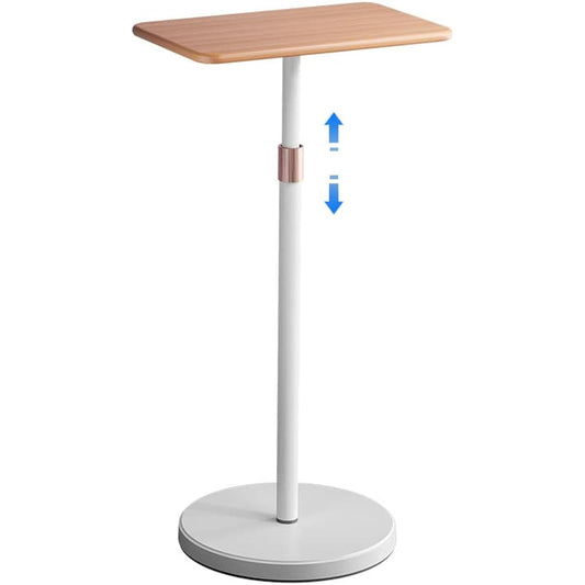 Standing desk, adjustable desk, high table, side table, projector stand, height adjustable from 70cm to 120cm, stylish, easy to assemble, convenient storage, for offices, conference rooms, bedrooms (dark blue)