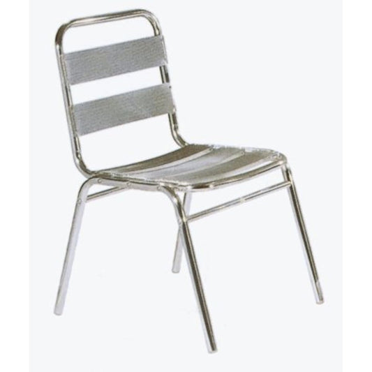 [Set of 2] Armless aluminum chair YC004 32607