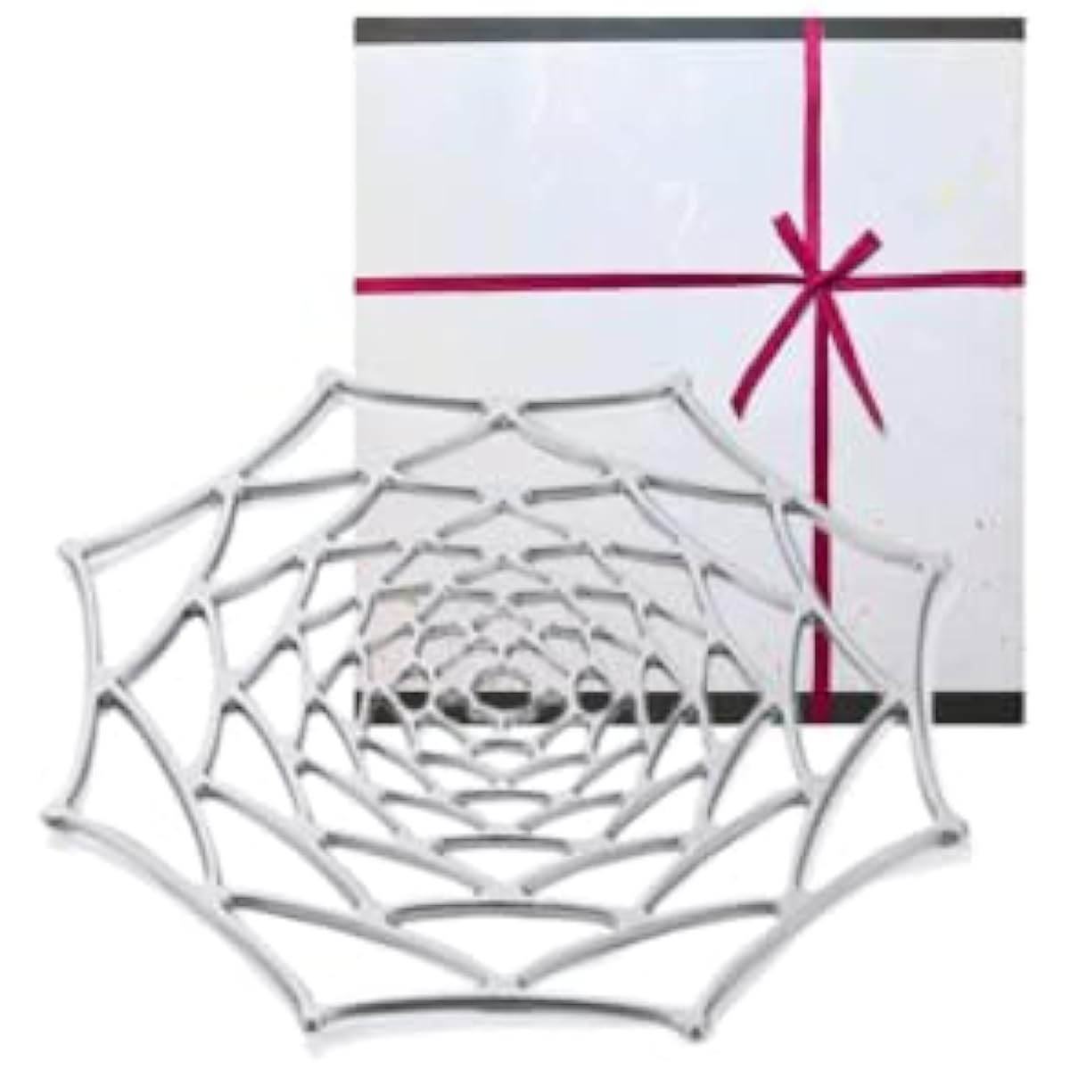 [Nousaku Red Cotton Ribbon Wrapped with Japanese Paper] KAGO Dahlia M Diameter 21.5cm Tin KagoDM