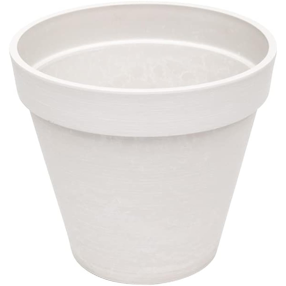 Lead Style Edge Pot 20 Flower Pot with Hole Resin White φ40×H30cm EGS4035WH