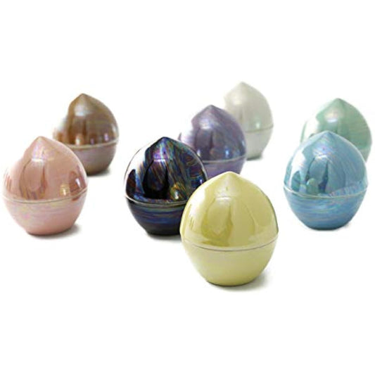 Kyoto Buddhist Altar Hayashi Mini Urn Ceramic Urn Rainbow Beads (Night Sky) Urn Ashes Urn Sharing Ashes Container Memorial Service on Hand (Set Product Kyoto Buddhist Altar Hayashi Cloth)