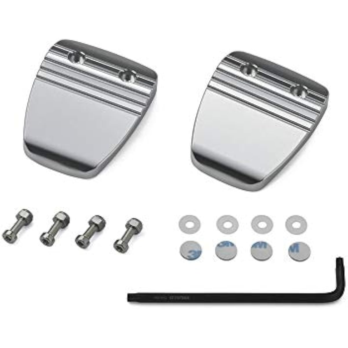 NEOPLOT NP70570 Pedal Cover, Brake/Clutch Pedal Neo Set, Pursuing Movement During Operation, Brake / Clutch Pedal MT Car, Suzuki Swift Sports/Alto Works/Jimny/Jimny Sierra Silver 1 Piece