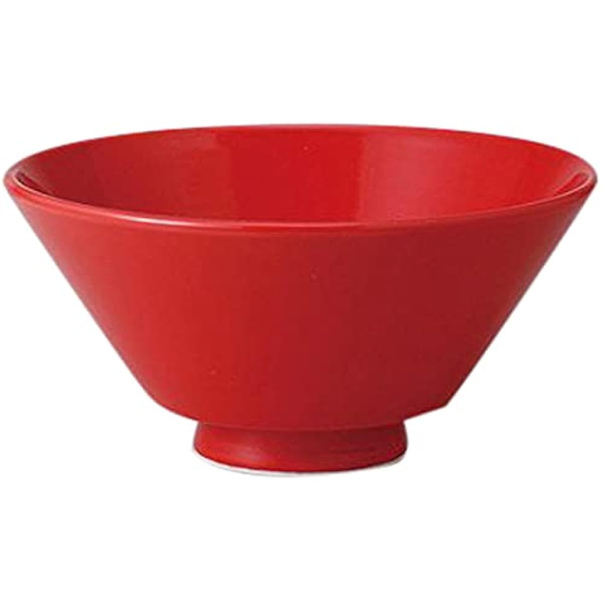 Set of 10 red deep noodle bowl [19.5 x 9.3cm 1200cc 640g] [Ramen bowl] [Chinese, Asian food, ramen restaurant, Japanese tableware, restaurant, commercial use]