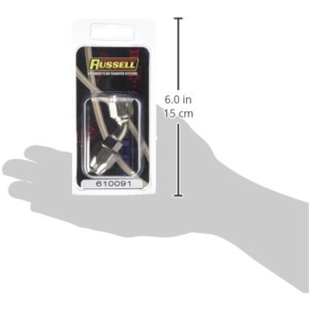 Russell 610091 Endura Aluminum-6an 45 degree hose end