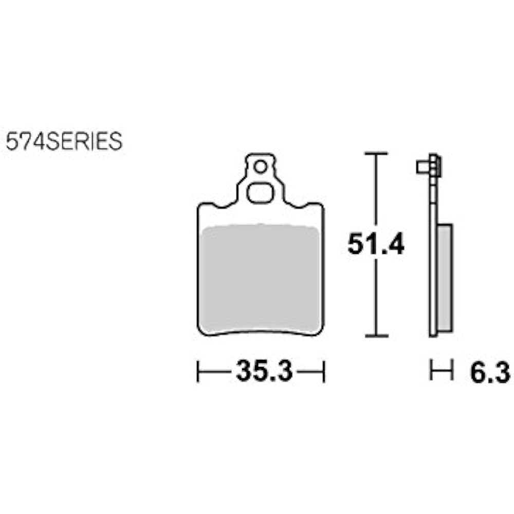 KITACO SBS Brake Pad 574HF Ceramic Aprilia Beta etc. 777-0574000