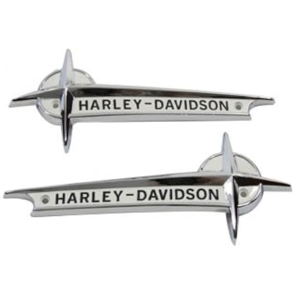 Genuine Harley 1959-60 Reproduction Emblem Left and Right 2 Piece Set