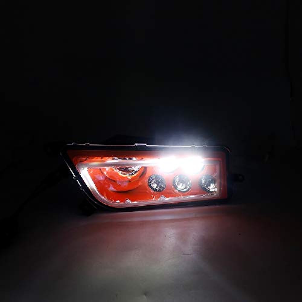 SOYAVISION 2015-2017 Polaris RZR 900 S RZR XP 1000 Turbo Orange UTV ATV LED Headlight Amber Halo Angel Equipment