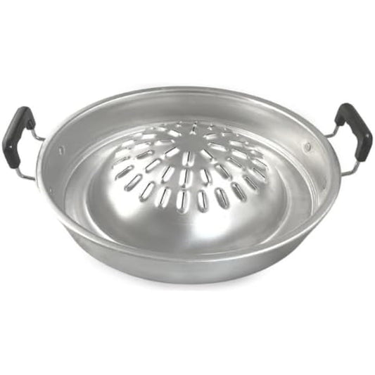 Mookata Pot 30cm (with hole) Aluminum Mookata Thai Yakiniku Mookata Camping Meal