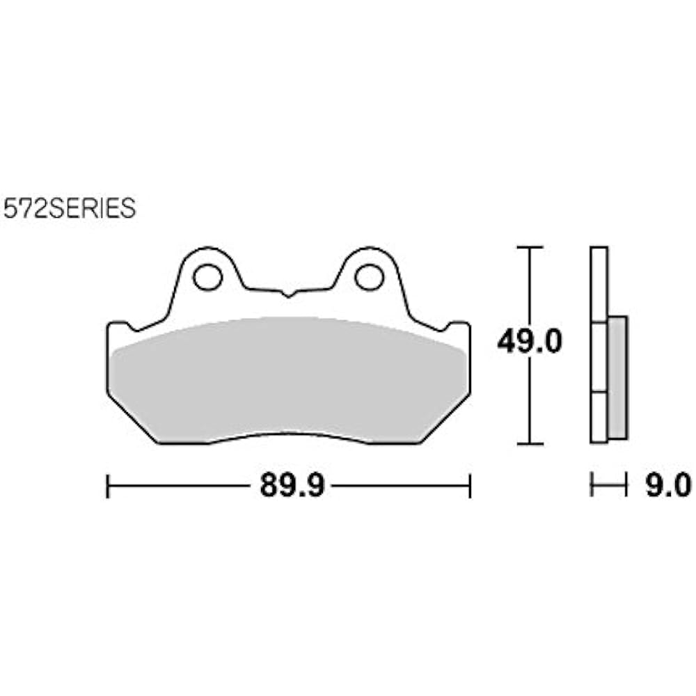 KITACO SBS Brake Pad 572HF Ceramic Fusion CB750F etc. 777-0572000