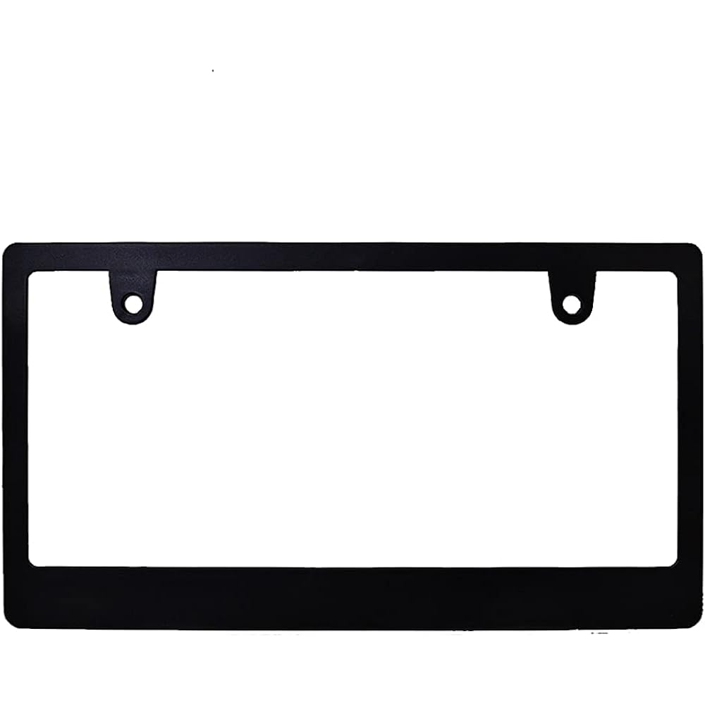 [Compatible with new regulations and vehicle inspections] Number frame, black, white, navy, plain, matte, black, white, navy, original DIY production, for pasting stickers and emblems (black set of 10)