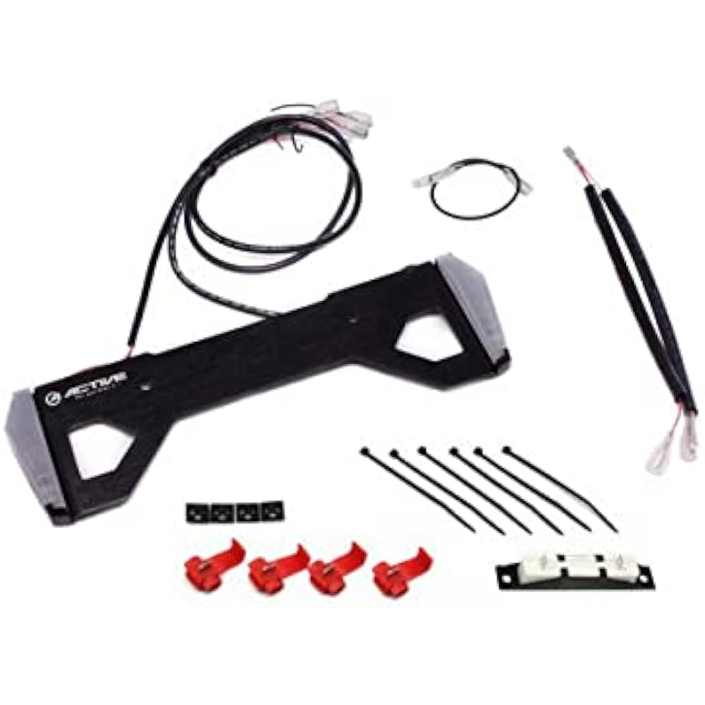 Active LED Number Side Turn Signal Compact Smoke Lens Universal