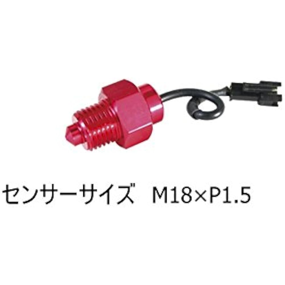 KOSO LED oil temperature gauge (red luminescence) M18 x P1.5 sensor included ZRX1200 Daeg/ZRX1200/ZRX1100/ZZR1100/Zephyr 1100/GPZ1100/ZX-10/GPZ900R/GPZ750R/ZRX400/Ninja 250R