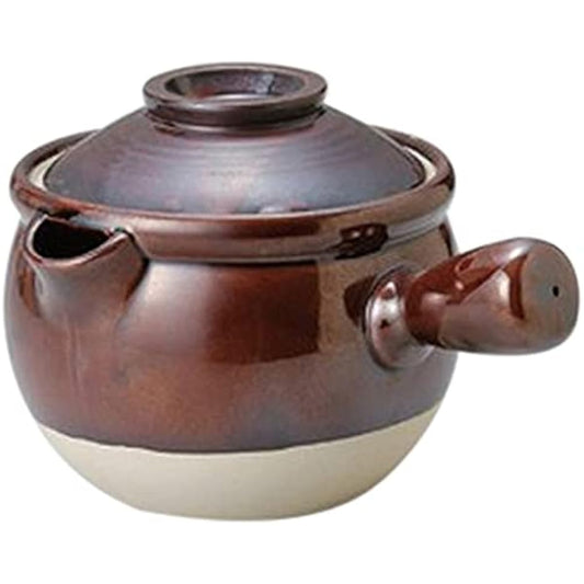 Set of 10 Medicinal Earthen Bottles, Yukihira, Ame Yukihira No. 12 [18.5 x 16.7cm, 2000cc] Open Fire [Restaurant, Inn, Japanese Tableware, Restaurant, Commercial Use, Tableware]