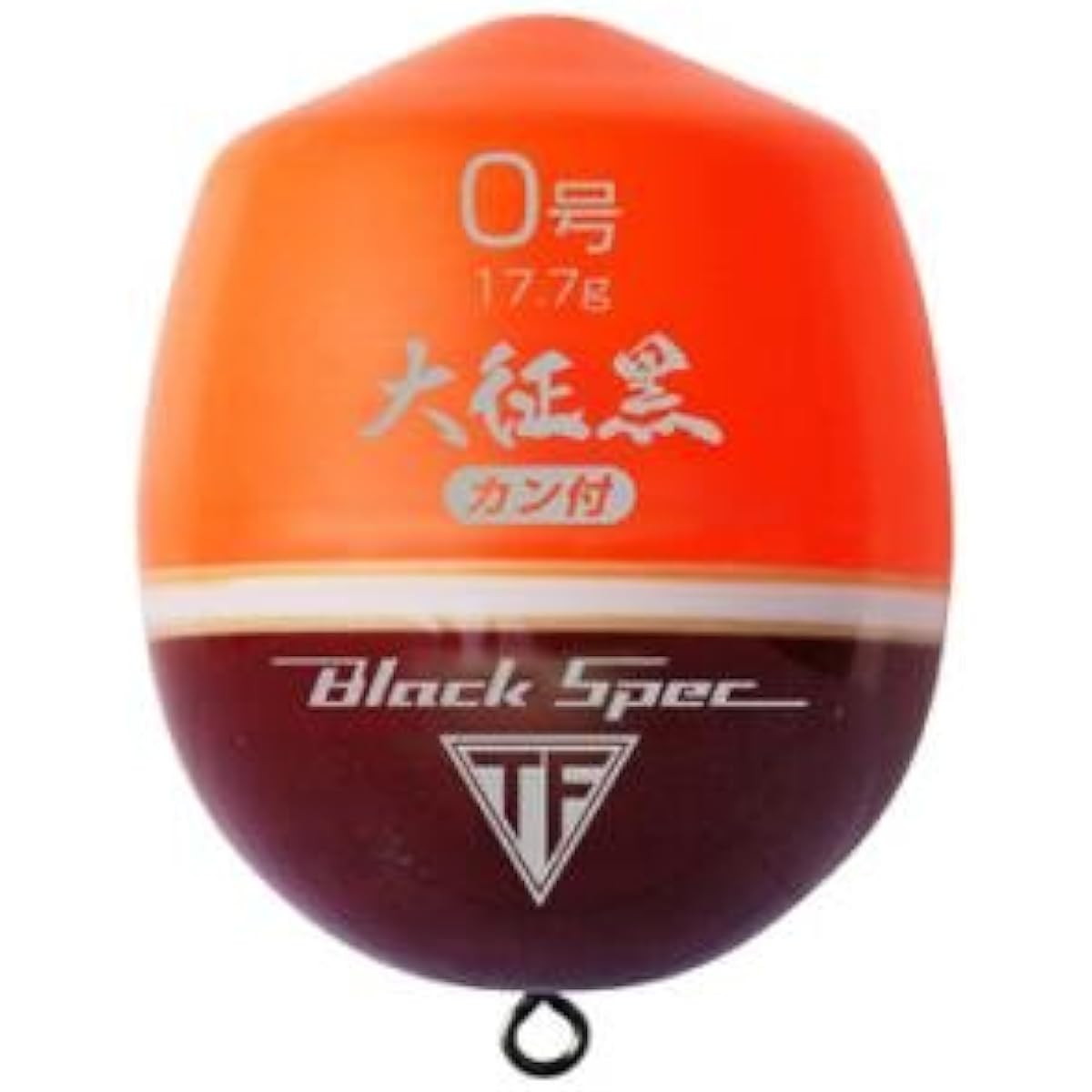 TSURIKEN Float Taisei Black with Ring Scarlet No. 00