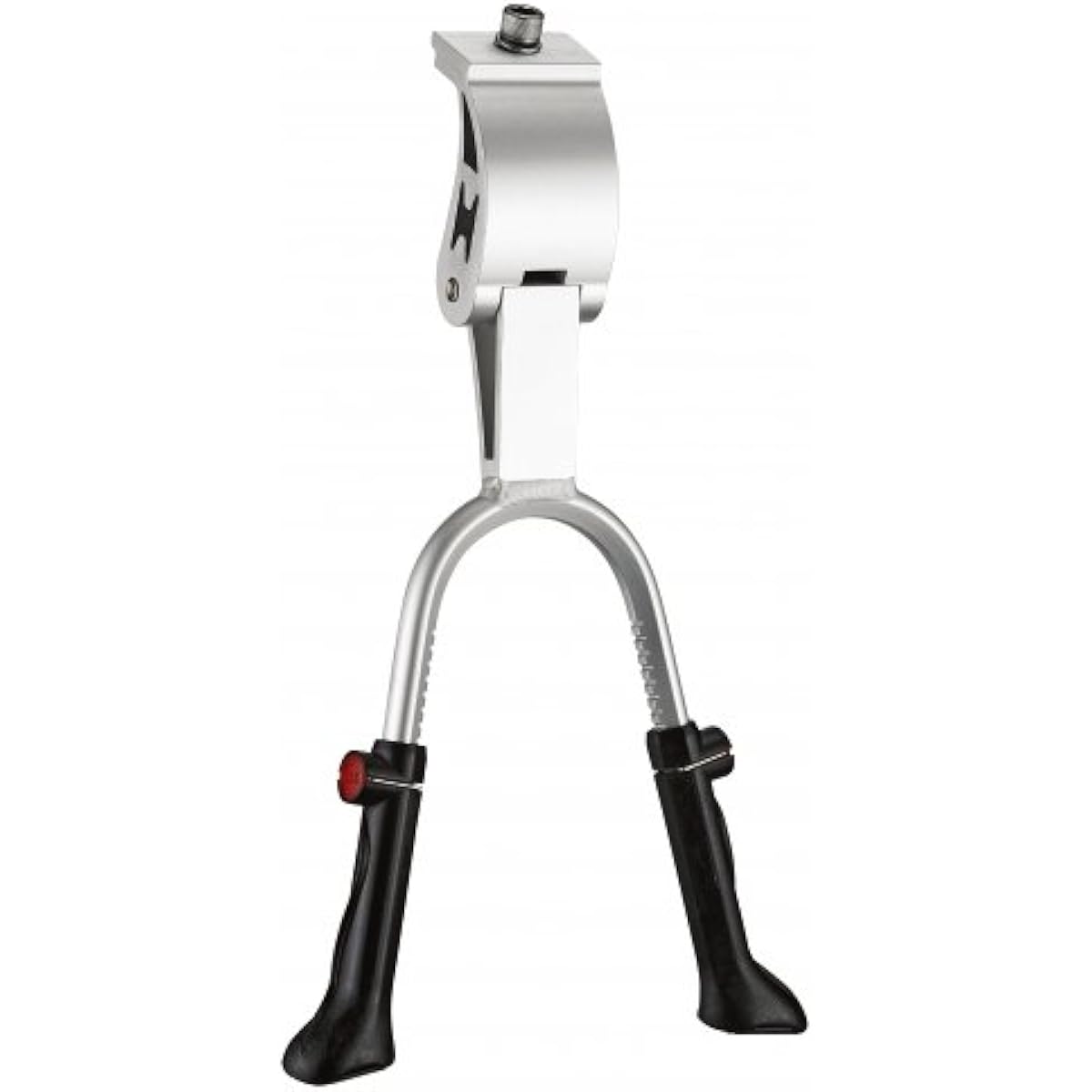 MASSLOAD CL-KA47 Bush Adjust Double Leg Center Stand 24~27 inches Silver Y-2735
