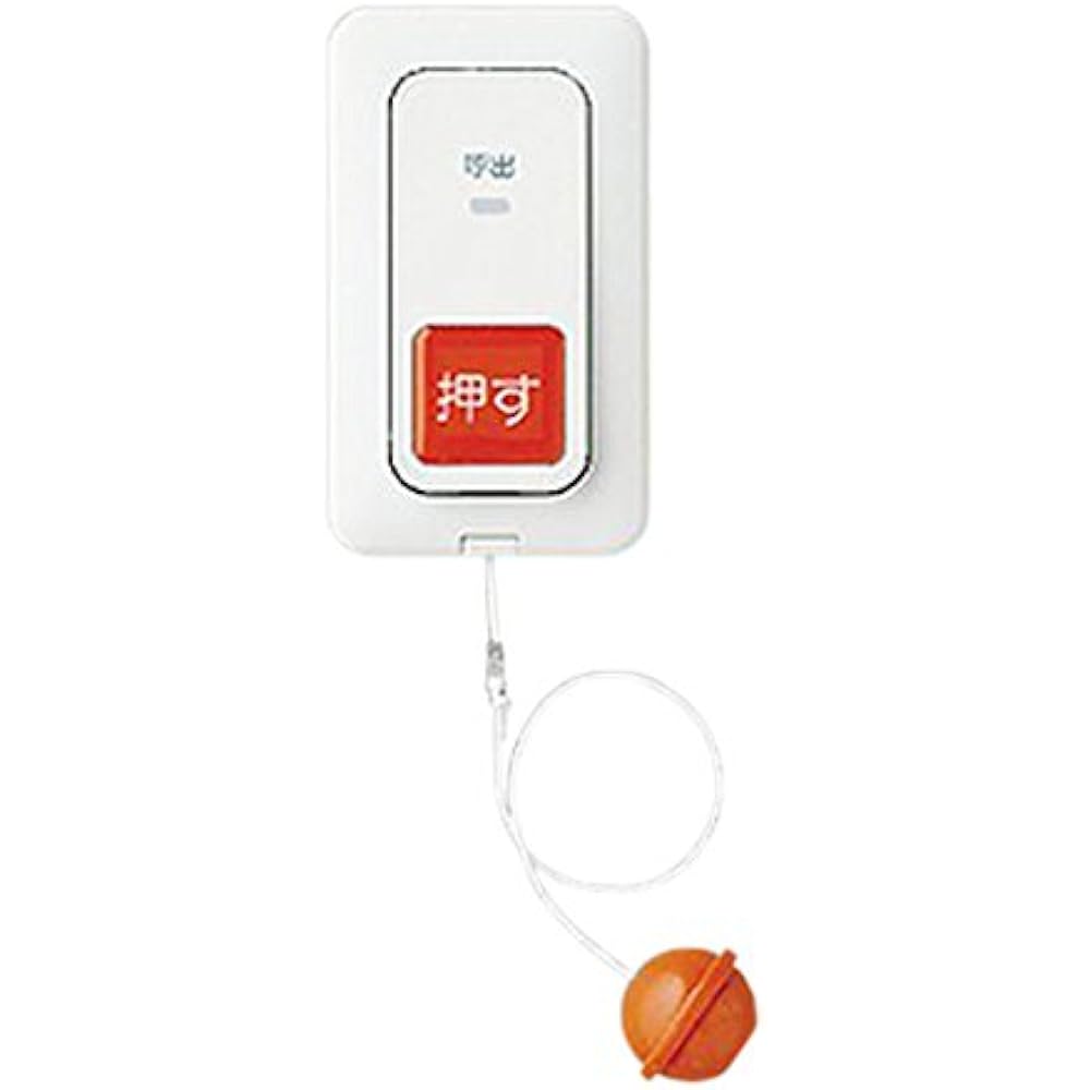 Panasonic WS66772 Push-button switch with built-in pull switch, ON hold, low current compatible, pilot lamp, splash-proof plate, lead wire included