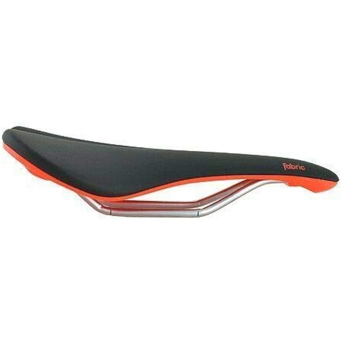 Fabric Scoop Elite Shallow Cro-Mo Rails Road MTB Saddle, Black and Red, VL1790