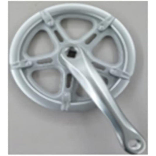 Shikishima Bicycle W Guard Gear Crank 46T-170mm Aluminum Silver