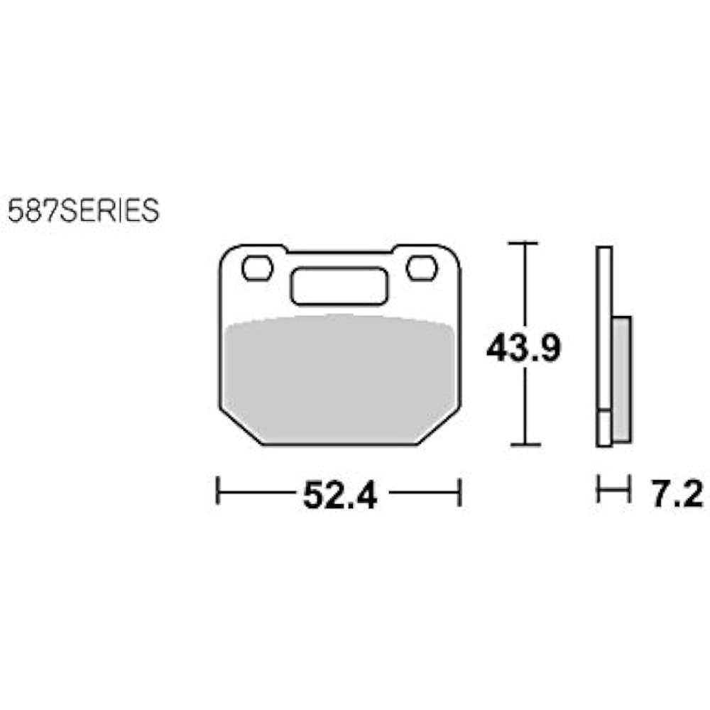 KITACO SBS Brake Pad 587HF Ceramic RG125 Gamma 777-0587000