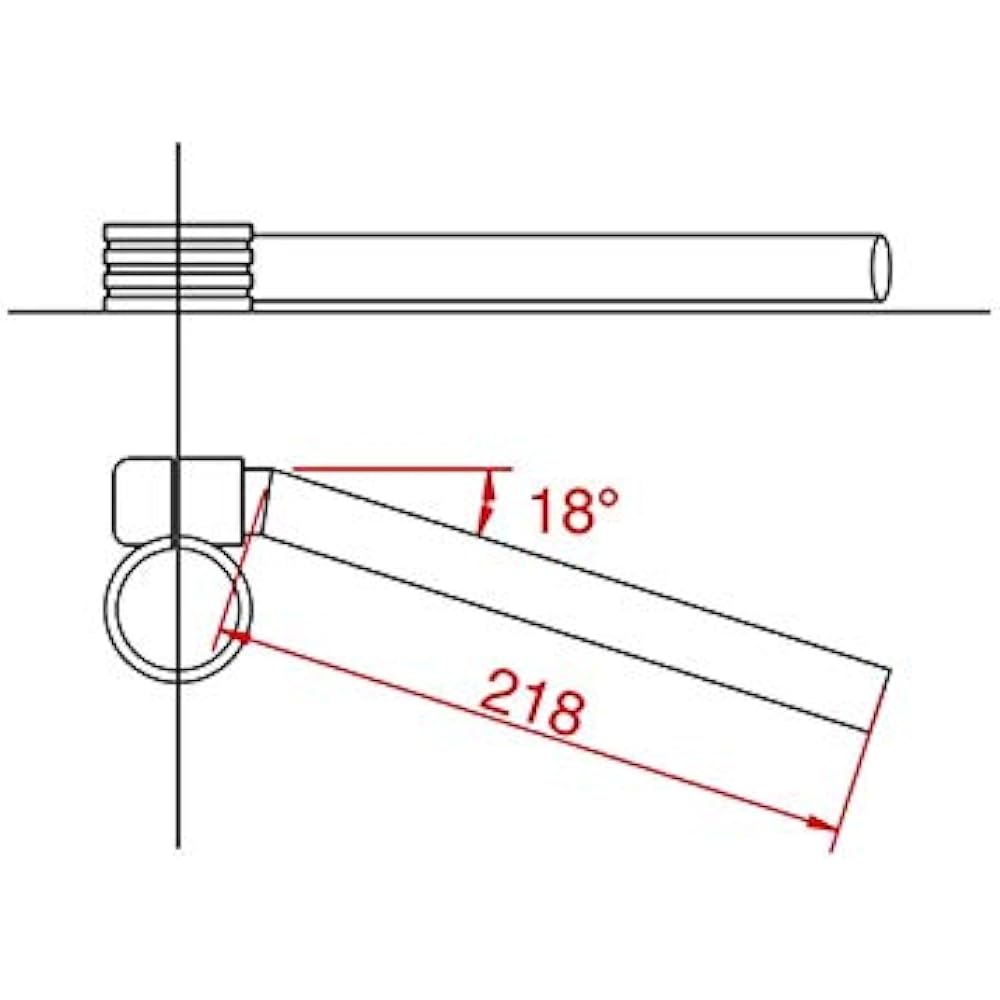 HURRICANE Separate Handlebar L/R Set Black HS0011B