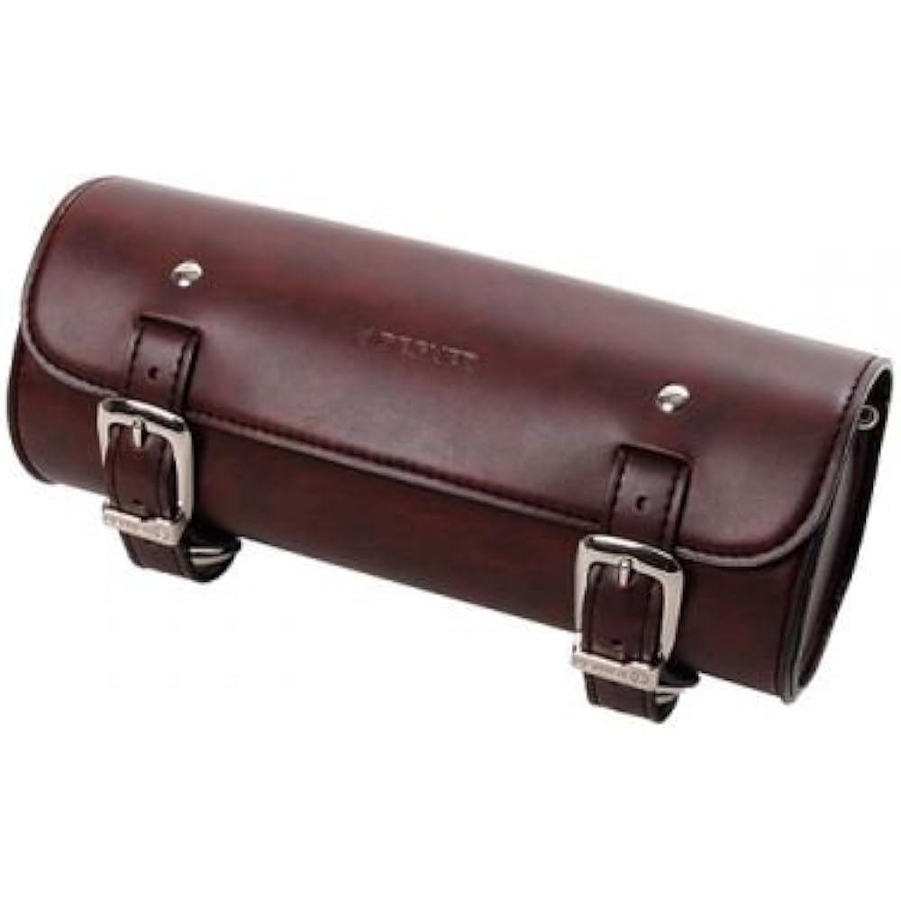 DEGNER DTB-2 Synthetic Leather Tool Bag for Motorcycle Brown