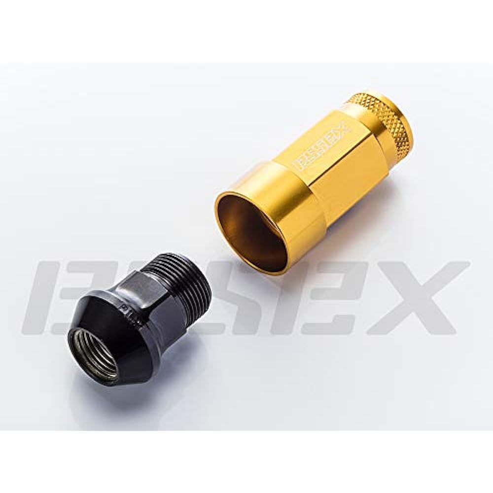 ESSEX M12×P1.25 2-piece shell nut (knurling) 4 holes, 5 holes, 6 holes [2-piece shell nut color] Gold [2-piece shell nut number] 6 holes 24 pieces ES-3028-1GL