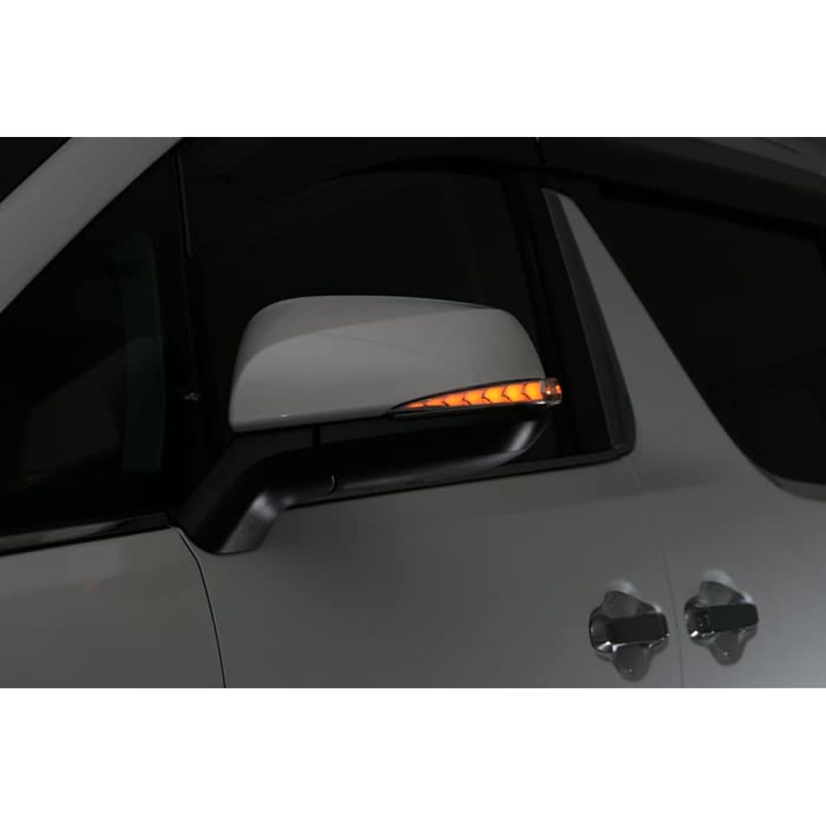 Alphard 30 Series Vellfire 30 LED Door Mirror turn signal Flowing turn signal option lamp blue AVEST VERTICALROW sequential side mirror Alphard 30 series