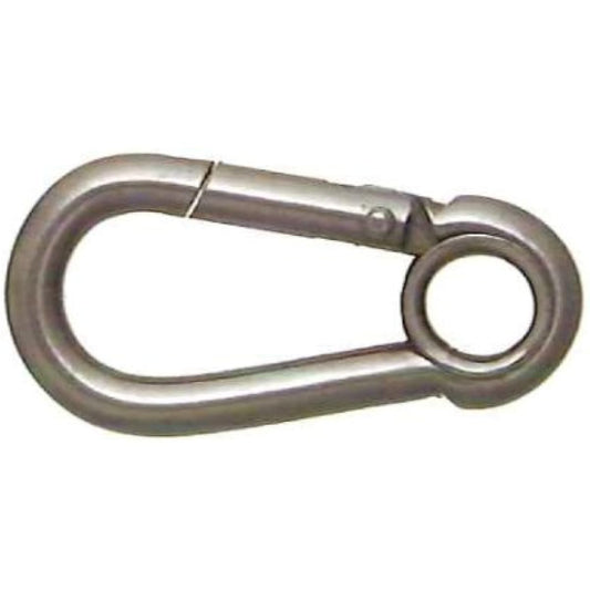 Nissa Chain Stainless steel spring hook with ring 10mm Reference working load 100kg SAH1100 10 pieces