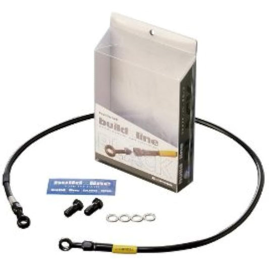 Build A Line Front Brake Hose Stainless Steel (Black) Fitting Black Hose Direct ADDRESS V125/G [Address] (05-06) *Parallel imported cars not available 20757120
