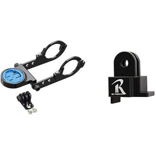 REC-MOUNTS wahoo ELEMNT combo mount (double-sided narrow type, bottom adapter included) Compatible with Wahoo Element ROAM [WAH-Narrow19+GP]