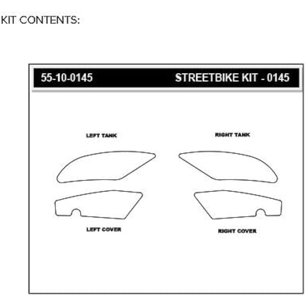 STOMPGRIP Traction Pad Tank Kit Hybrid VOLCANO YZF-R6 17-20 55-10-0145H