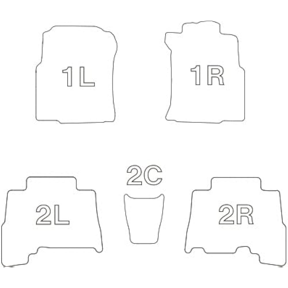 Clazzio Clazzio Floor Mat 3D Type Set for 1 Car Land Cruiser Prado H25 (2013)/9~5 Seater NEW Rubber Type Black ET0166 [5EETB0166K]