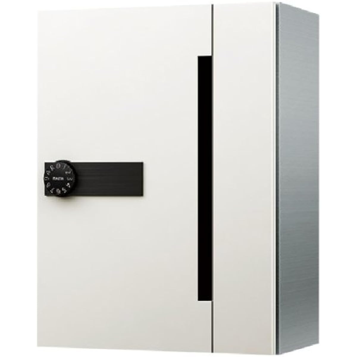 NASTA Thin Office Post Front In Front Out D-ALL Push Button Lock KS-MB507S-PB-W White