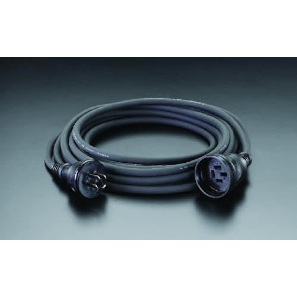 Three-phase 200V/20A/10m extension cord (rainproof)